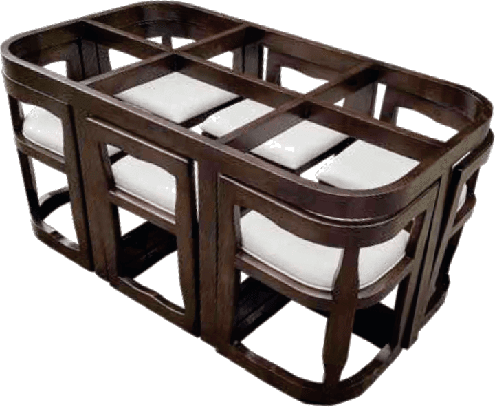 Nano Bend Kitchen Table 6 Seater