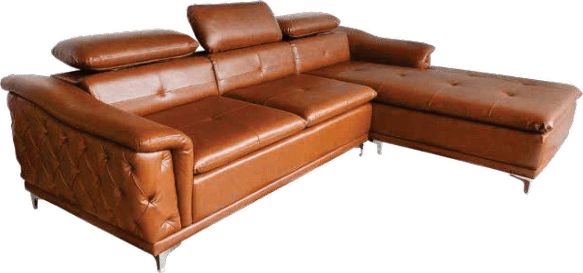 Panel Headrest Lounger Sofa