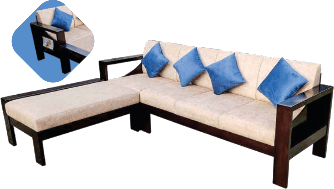 Wooden Lounger Sofa